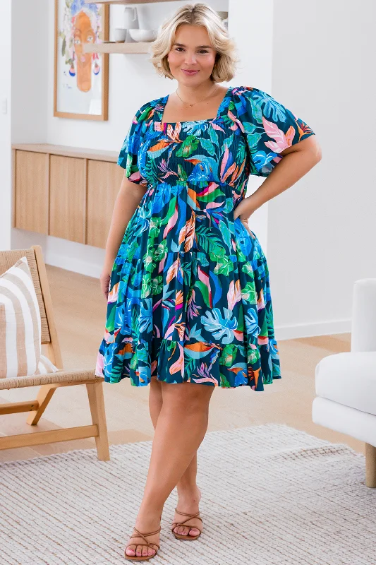 Tatum Dress Miami Print