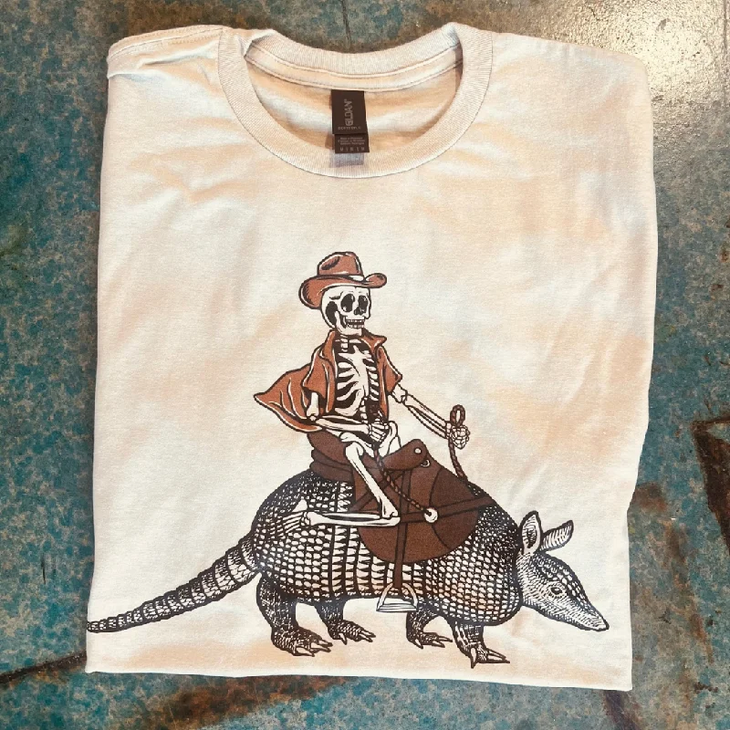 Online Exclusive | Skeleton on Armadillo Short Sleeve Graphic Tee in Cream