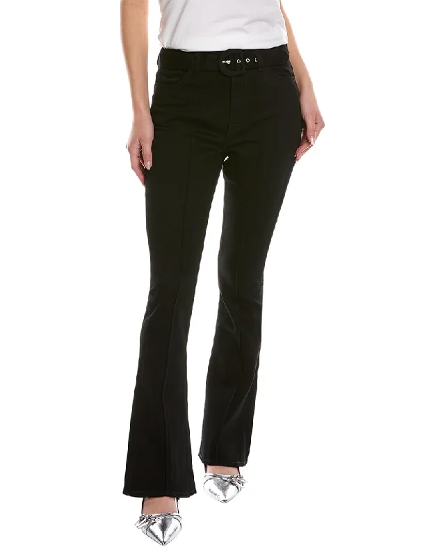 7 For All Mankind Black Ultra High-Rise Skinny Bootcut Jean