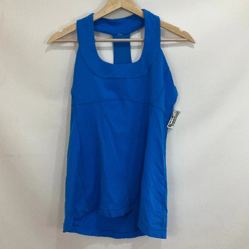 Athletic Tank Top By Lululemon In Blue, Size: 8