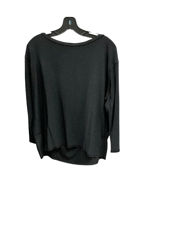 Athletic Top Long Sleeve Crewneck By Lululemon In Black, Size: M