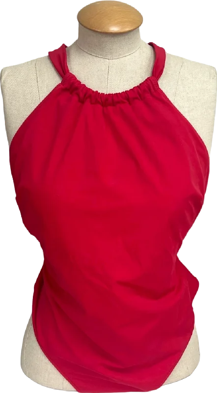 Boden Red Sleeveless Cross-Back Top UK 16