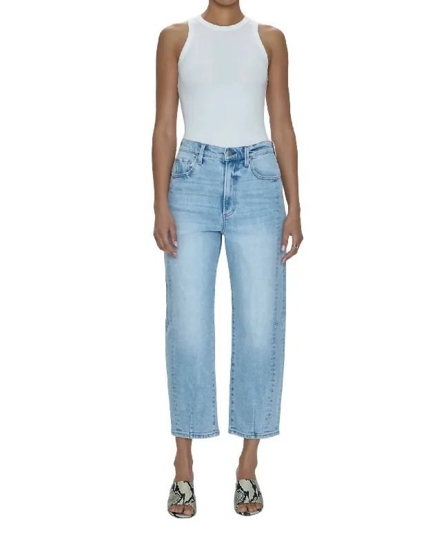 Eli High Rise Arched Leg Jean In Sun-Kissed