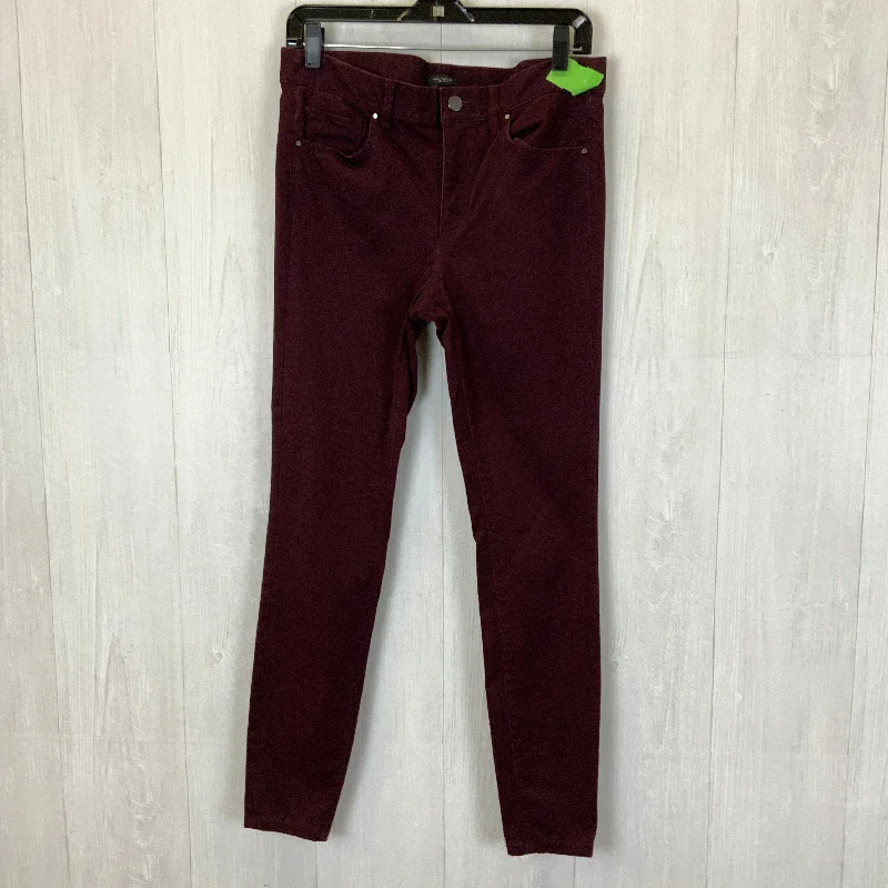 Jeans Skinny By Ann Taylor In Red, Size: 6