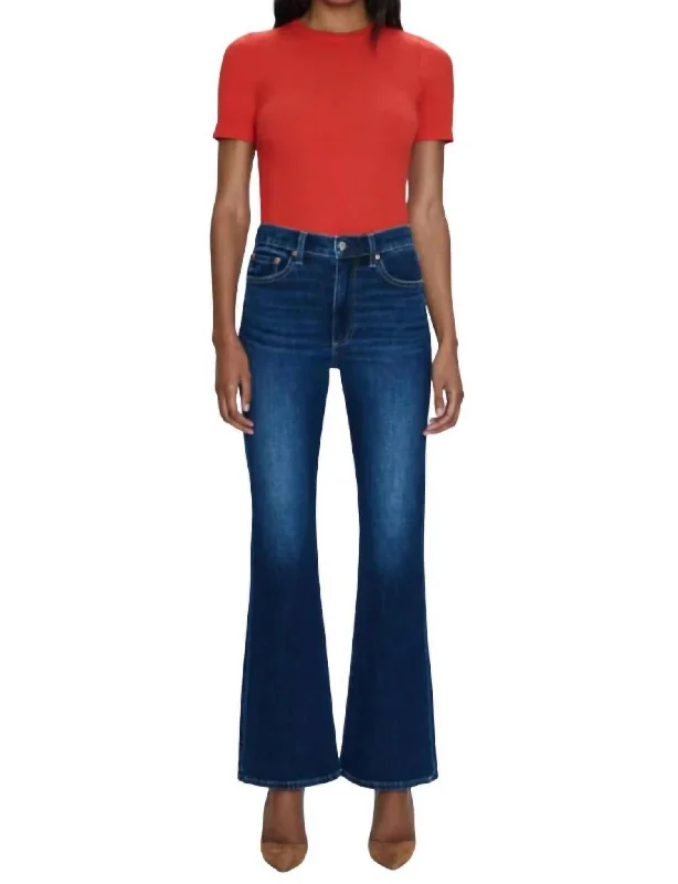 Lennon High Rise Crop Boot Jean In Greenwich