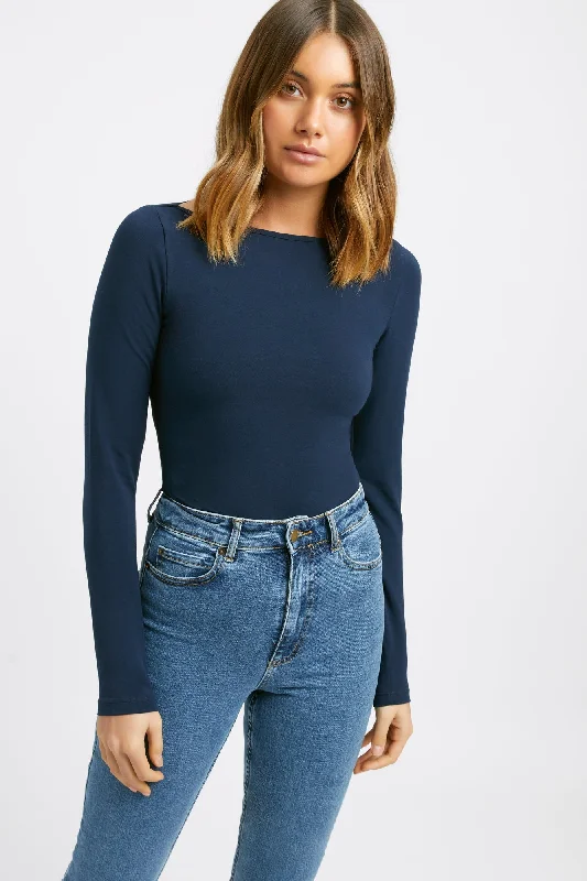 Mia Boat Long Sleeve Top