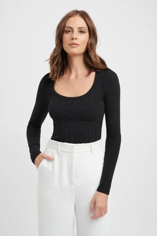 Nalla Long Sleeve Bind Top