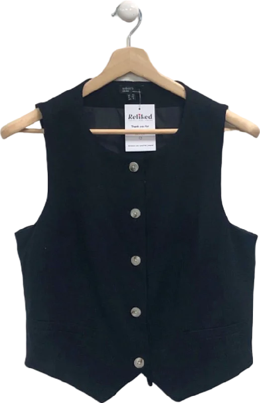 Nobody's Child Black Sleeveless Waistcoat UK 16