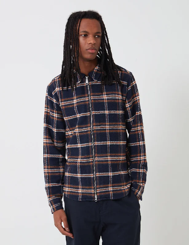 Carhartt-WIP Bryan Shirt (Bryan Check) - Dark Navy/Blacksmith