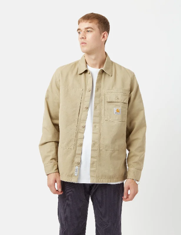 Carhartt-WIP Charter Long Sleeve Shirt - Ammonite Brown