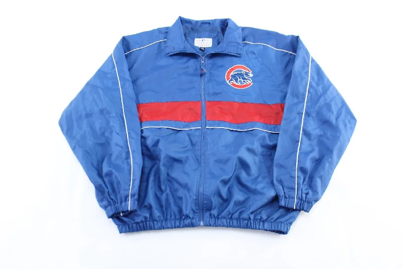 Chicago Cubs Embroidered Red & Blue Windbreaker Zip Up Jacket