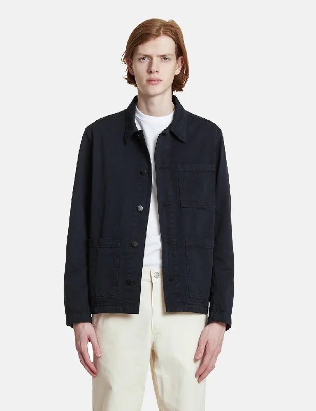 Norse Projects Tyge Organic Twill Jacket - Dark Navy