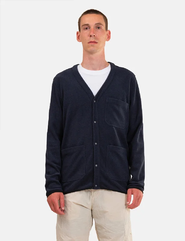 Norse Projects Vidar Fleece Jacket - Dark Navy Blue