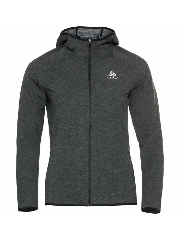 Run Easy 365 Mid Layer Hood - Black Melange