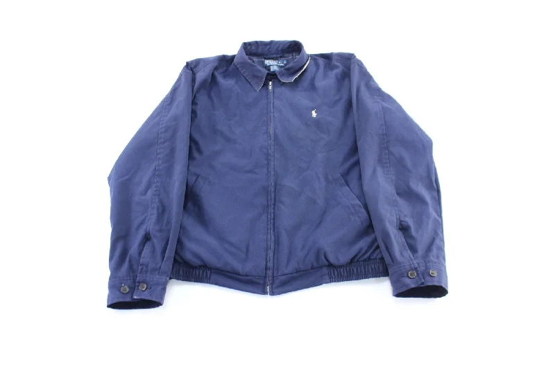 Polo by Ralph Lauren Embroidered Logo Blue Zip Up Jacket