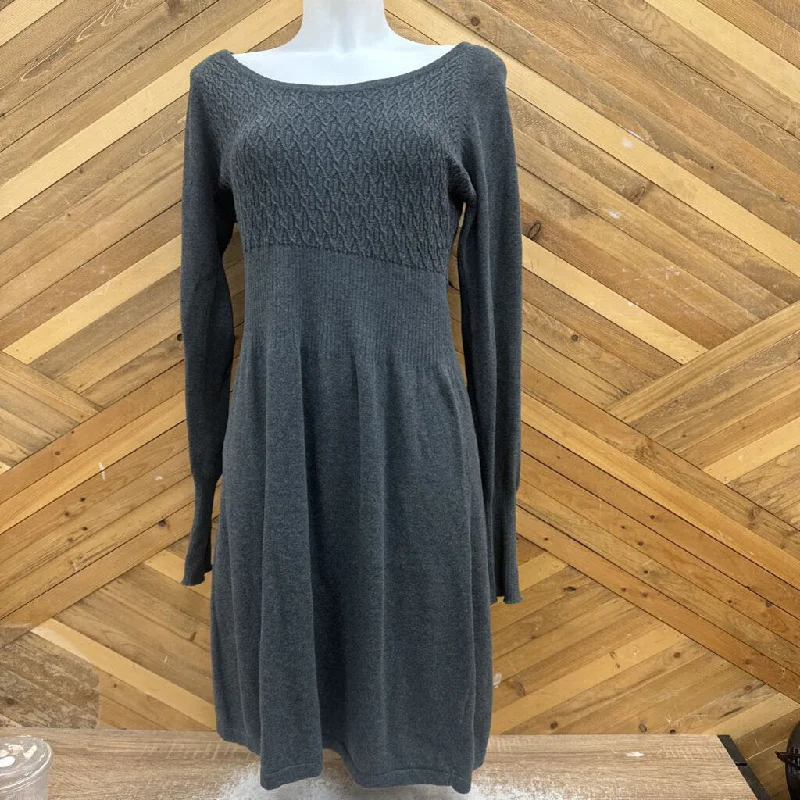 Prana - Women's L/S Sweater Dress - MSRP comp $160: Grey-women-MD