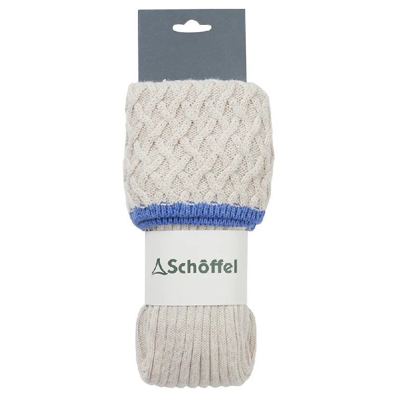 Teal Sock - Ivory