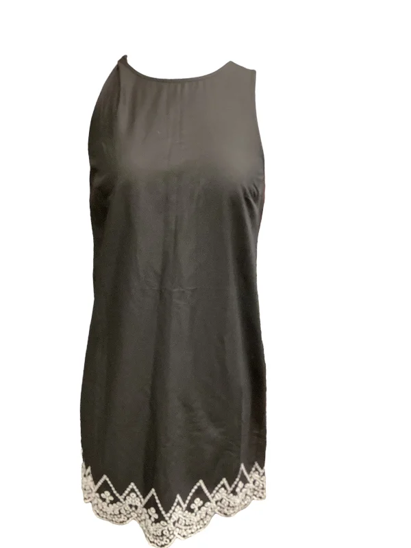 Black Dress Casual Midi Loft, Size Xs