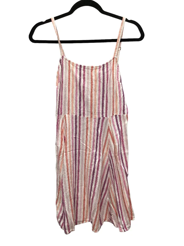 Striped Pattern Dress Casual Midi Gap, Size S