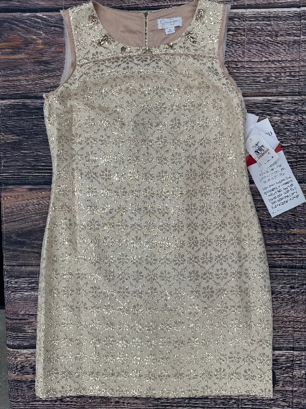 Tan Dress Party Midi Jessica Simpson, Size L