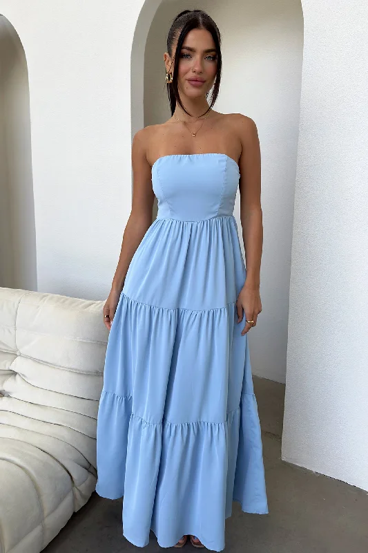 Hailey Maxi Dress - Blue