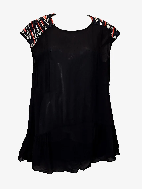 Sass & Bide Funky Lightweight Sheer Mini Dress Size 14