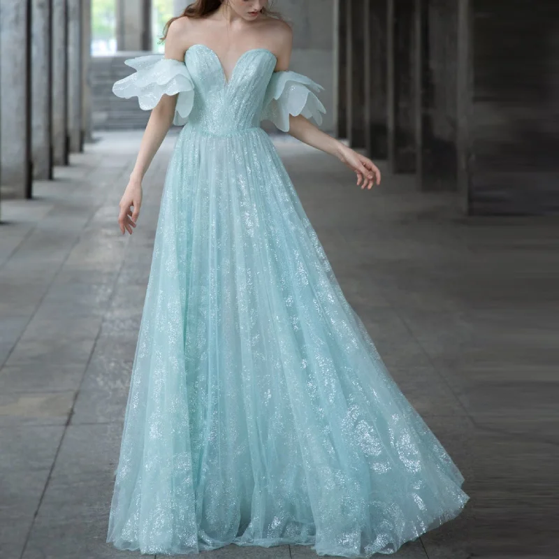 Gorgeous Teal Party Dress Women's Wedding Guest Dresses