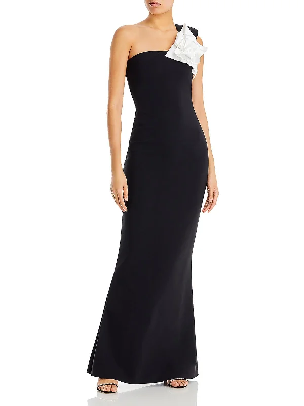 Womens Bow Long Evening Dress