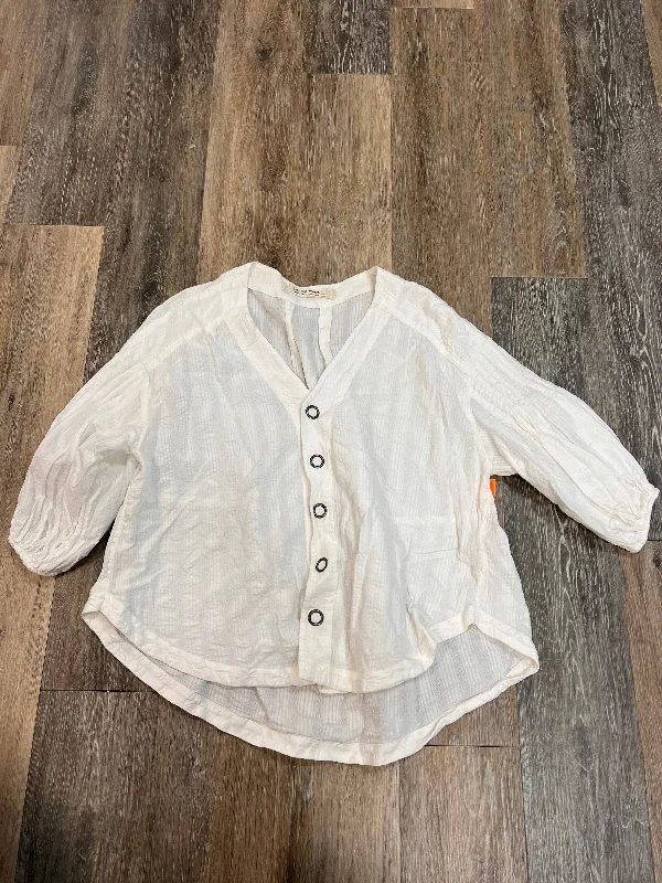 Blouse Long Sleeve By We The Free In White, Size: Xs