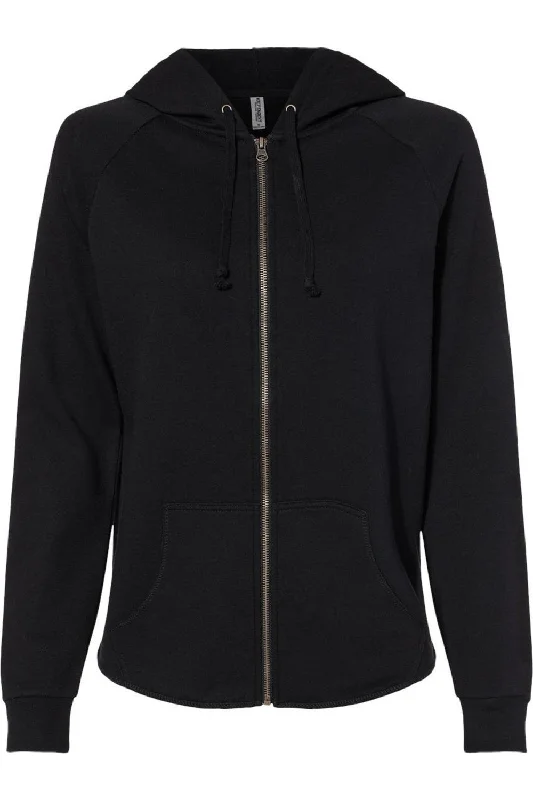 Independent Trading Co. Women´s California Wave Wash Full-Zip Hooded Sweatshirt