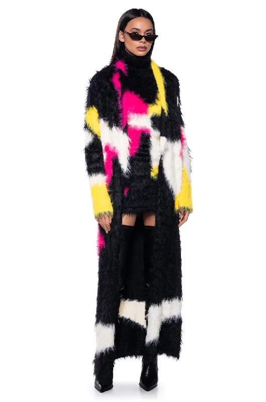 KIKI ULTRA FUZZY LONG CARDIGAN