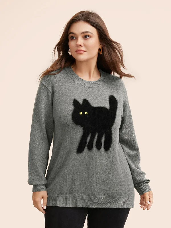 Supersoft Essentials Cat Slit Hem Pullover